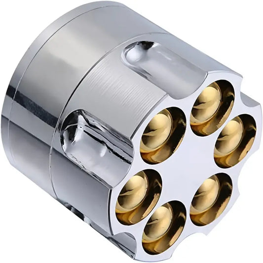 3-Layer Silver Hand Herb Grinder with Pollen Collector