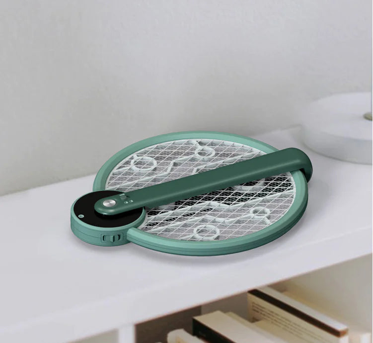 Foldable Electric Mosquito Swatter with Rechargeable Battery
