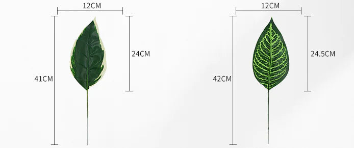 Decorative Wall Plants - Faux Monstera Leaves for Events