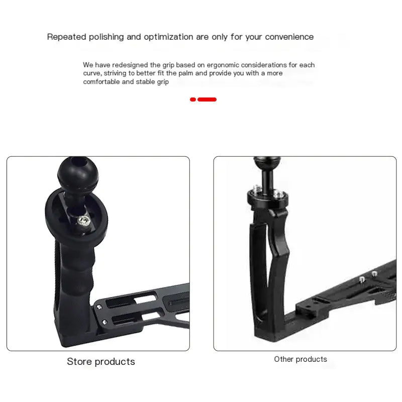 Metal Plastic Handle Underwater Camera Accessory