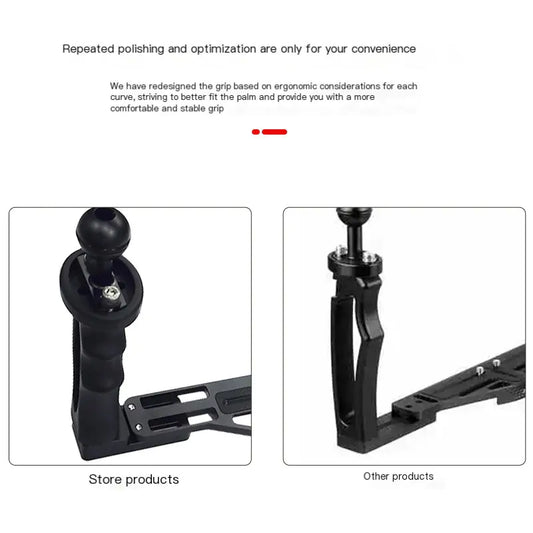 Metal Plastic Handle Underwater Camera Accessory