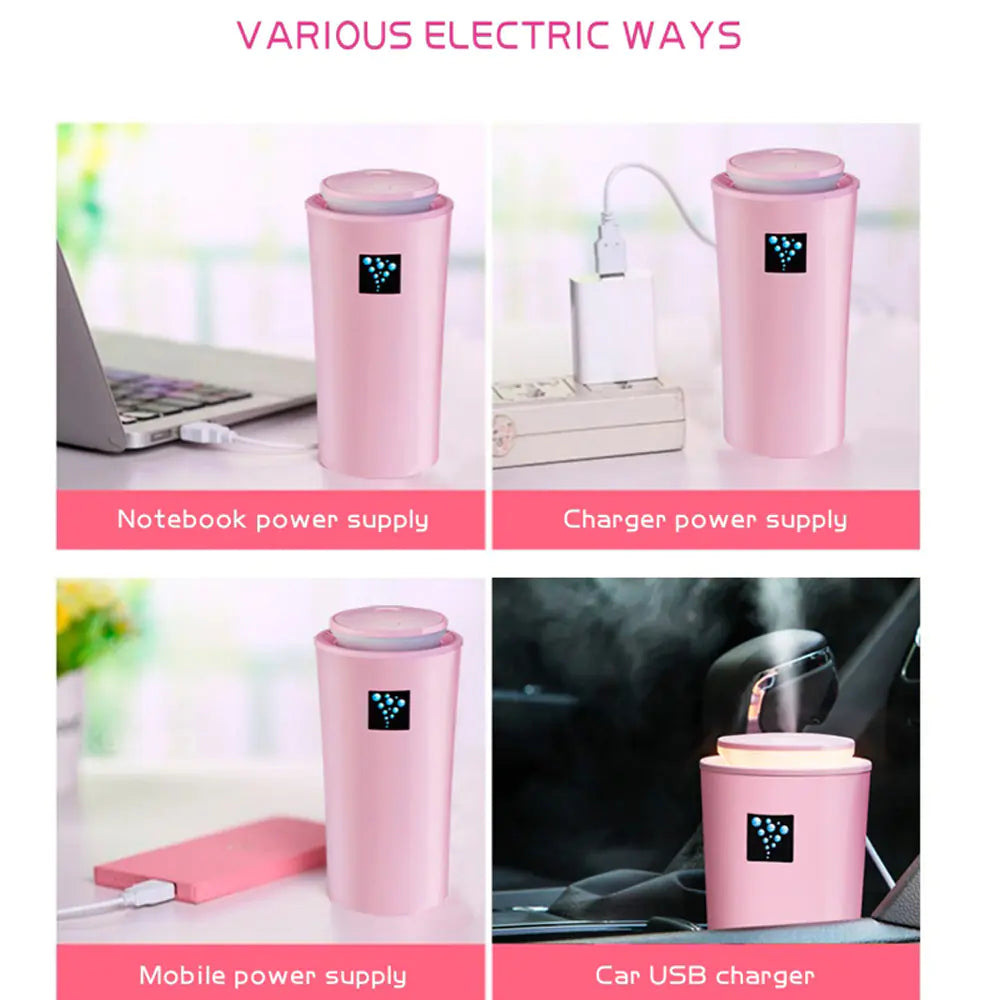 New Mini O III USB Car Humidifier with LED Night Light