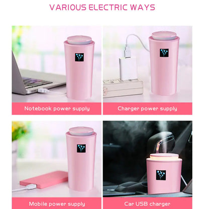 New Mini O III USB Car Humidifier with LED Night Light