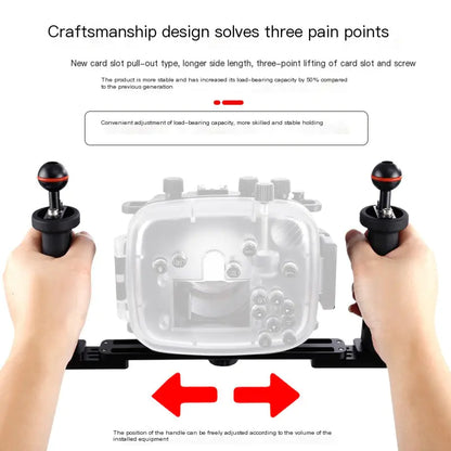 Metal Plastic Handle Underwater Camera Accessory