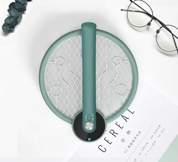 Foldable Electric Mosquito Swatter with Rechargeable Battery