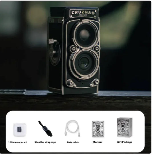 Dual-Reverse Retro Mini Digital Camera