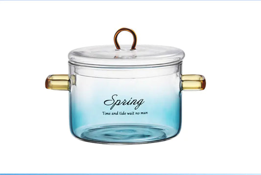 Transparent Bird's Nest Stew Pot and Steamer Set