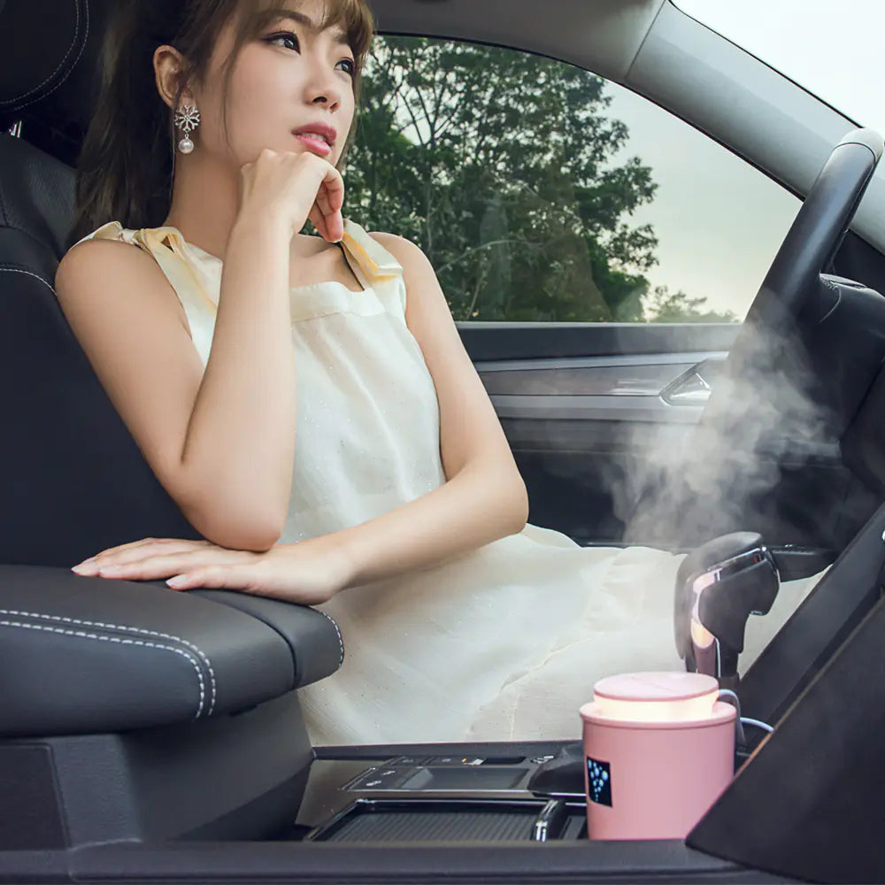 New Mini O III USB Car Humidifier with LED Night Light