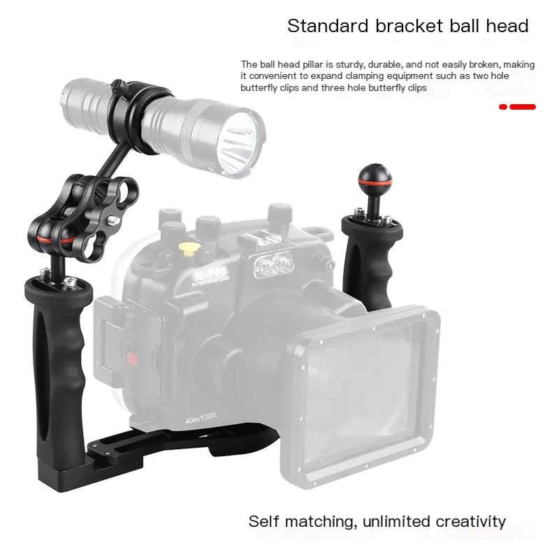 Metal Plastic Handle Underwater Camera Accessory